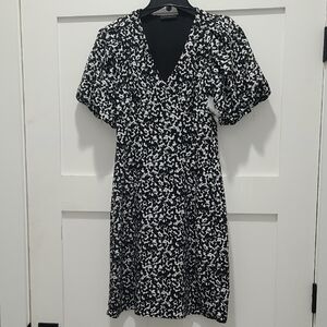 Halogen Black and White Dress NWT